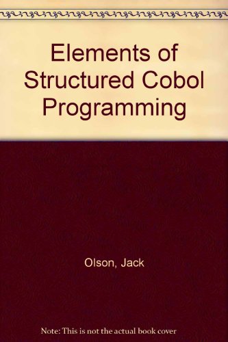 Elements of COBOL Programming 2nd 1982 9780030580529 Front Cover