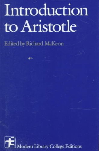 Introduction to Aristotle   1988 9780075536529 Front Cover