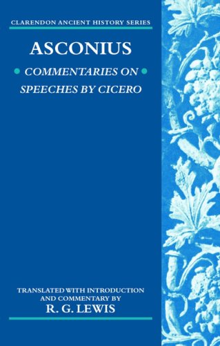 Asconius Commentaries on Speeches of Cicero  2006 9780199290529 Front Cover