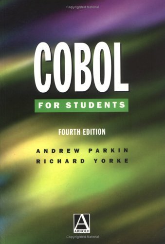 Cobol for Students  4th 1996 (Revised) 9780340645529 Front Cover