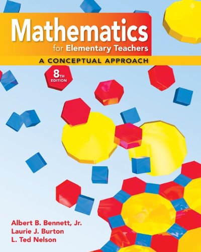 Student's Solution Manual Mathematics for Elementary Teachers 8th 2010 9780077237530 Front Cover