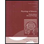 PHYSIOLOGY OF BEHAVIOR-STUDY G 9th 2007 9780205508532 Front Cover