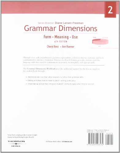 Grammar Dimensions 2: Workbook  4th 2007 (Revised) 9781424003532 Front Cover