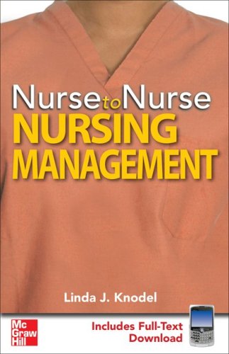 Nurse to Nurse Nursing Management   2010 9780071601535 Front Cover