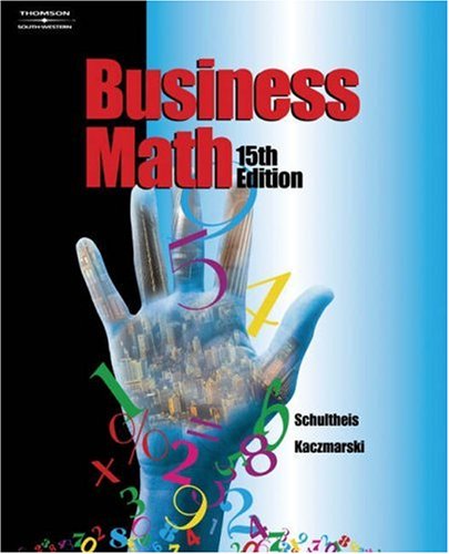 Business Math  15th 2003 (Revised) 9780538432535 Front Cover