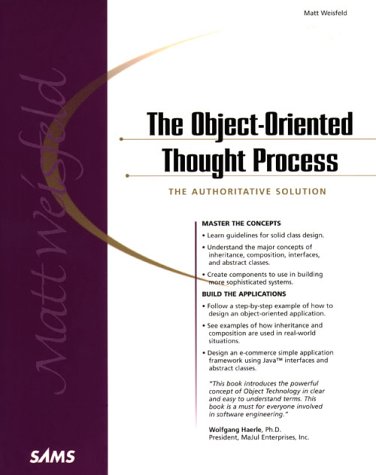Object-Oriented Thought Process   2000 9780672318535 Front Cover