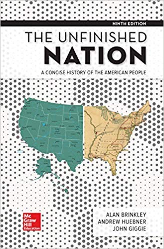 Cover art for The Unfinished Nation: A Concise History of the American People, 9th Edition