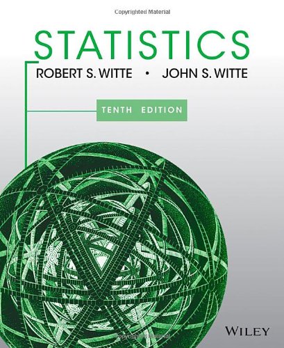 Statistics  10th 2014 9781118450536 Front Cover