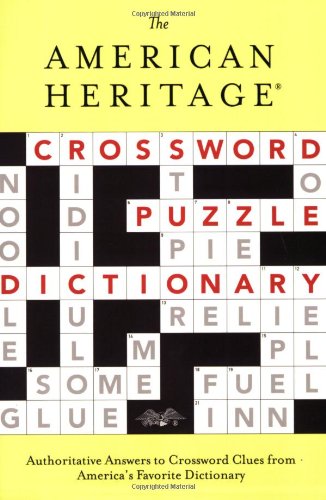 American Heritage Crossword Puzzle Dictionary   2003 9780618280537 Front Cover