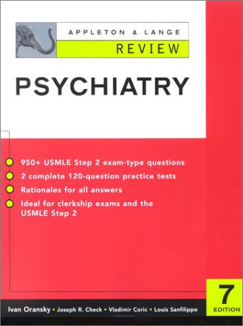 Appleton and Lange Review of Psychiatry  7th 2003 9780071402538 Front Cover