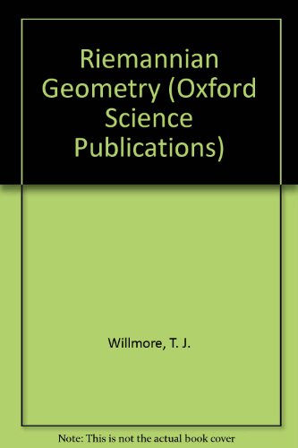 Riemannian Geometry   1993 9780198532538 Front Cover