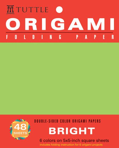 Origami Hanging Paper - Bright - 5 - 48 Sheets Tuttle Origami Paper: High-Quality Origami Sheets Printed with 6 Different Colors: Instructions for 6 Projects Included  2004 9780804837538 Front Cover