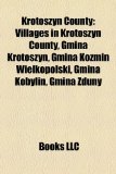 Krotoszyn County Villages in Krotoszyn County, Gmina Krotoszyn, Gmina Kozmin Wielkopolski, Gmina Kobylin, Gmina Zduny N/A 9781156146538 Front Cover