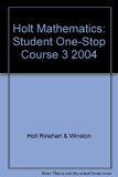 Middle School Math Student One-Stop Planner 4th 9780030396540 Front Cover