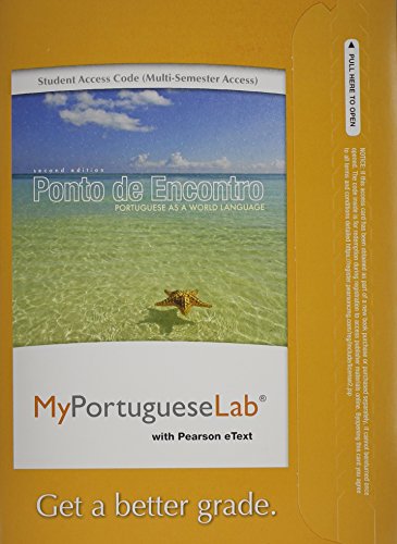 MyLab Portuguese with Pearson EText Access Code (24 Months) for Ponto de Encontro Portuguese As a World Language 2nd 2013 9780205978540 Front Cover