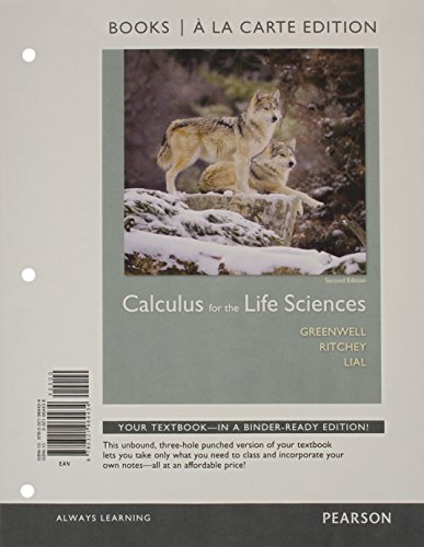 Calculus for the Life Sciences Books a la Carte Plus MyMathLab Access Card Package  2nd 2015 9780321964540 Front Cover