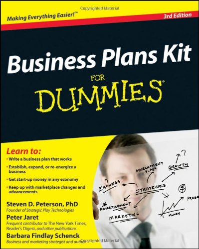 Business Plans Kit for Dummies  3rd 2010 9780470438541 Front Cover