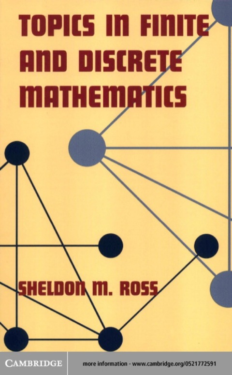 Topics in Finite and Discrete Mathematics  N/A 9780511034541 Front Cover