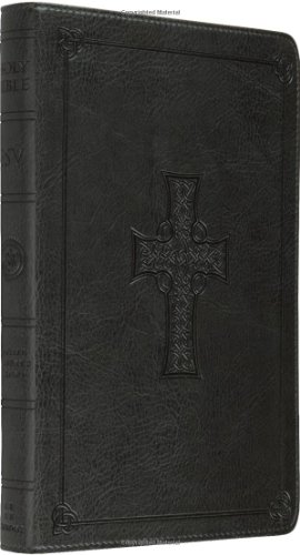 ESV Thinline Bible (TruTone, Charcoal, Celtic Cross Design, Red Letter)  N/A 9781581346541 Front Cover