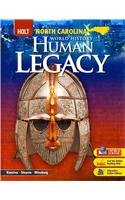 World History: Human Legacy North Carolina Student Edition 2008  2008 9780030938542 Front Cover
