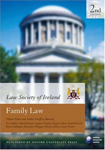 Family Law (Law Society of Ireland Manual) N/A 9780199255542 Front Cover