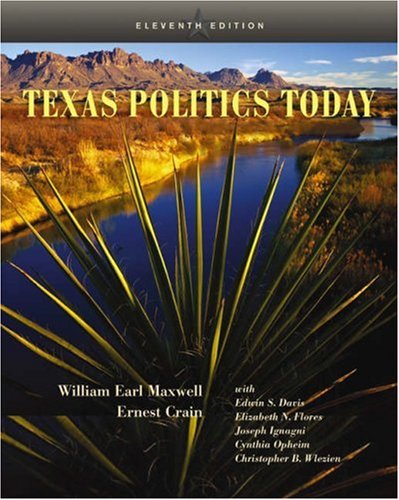 Texas Politics Today (with InfoTrac)  11th 2004 9780534612542 Front Cover