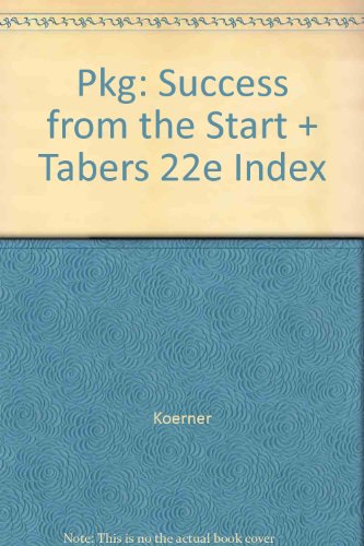 Pkg: Success from the Start + Tabers 22e Index  N/A 9780803637542 Front Cover