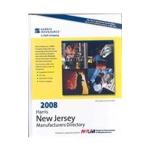 2008 Harris New Jersey Manufacturers Directory:  2007 9781600730542 Front Cover