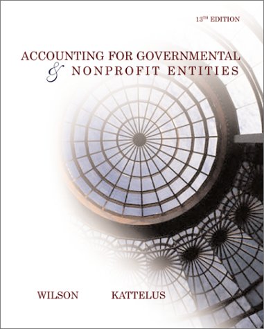 Accounting for Governmental and Nonprofit Entities  13th 2004 9780072537543 Front Cover