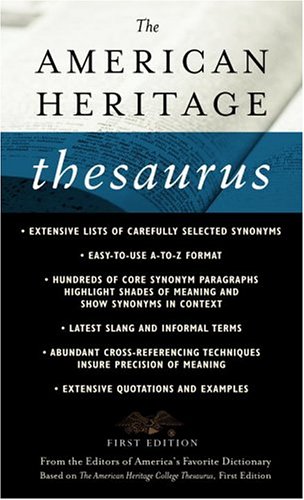 American Heritage Thesaurus  N/A 9780440242543 Front Cover