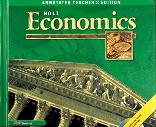 Holt Economics  3rd 9780030666544 Front Cover
