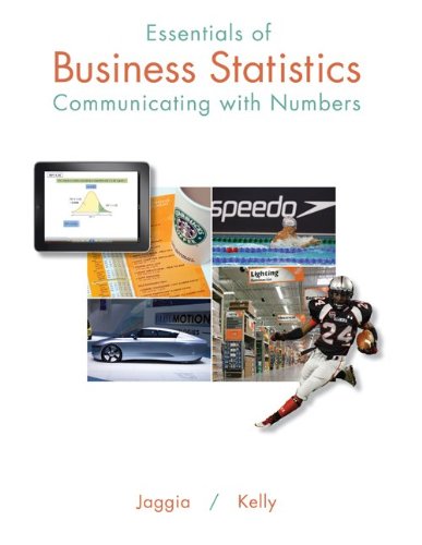 Essentials of Business Statistics Communicating with Numbers  2014 9780078020544 Front Cover