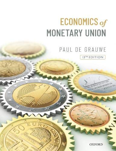 Economics of the Monetary Union  13th 9780198849544 Front Cover