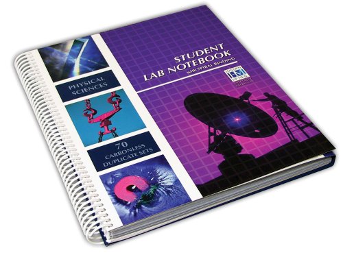 Hayden-McNeil Physical Sciences Student Lab Notebook Spiral Side Bound 70 Set N/A 9781429230544 Front Cover
