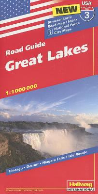 Hallwag USA Road Guide 03. Great Lakes 1 : 1 000 000 Straï¿½enkarte. Road Maps. Index. National Parks. City Maps. Chicago, Detroit, Niagara Falls, Isle Royale N/A 9783828307544 Front Cover