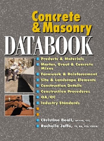 Concrete and Masonry Databook   2003 9780071361545 Front Cover