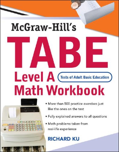 Tabe Level A Math Workbook  2008 (Workbook) 9780071482547 Front Cover