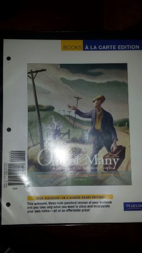 Out of Many A History of the American People 7th 2012 9780205218547 Front Cover