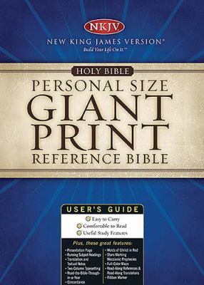 NKJV Personal Size Giant Print Reference Bible   2006 (Large Type) 9780718013547 Front Cover