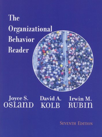 Organizational Behavior Reader  7th 2001 9780130265548 Front Cover