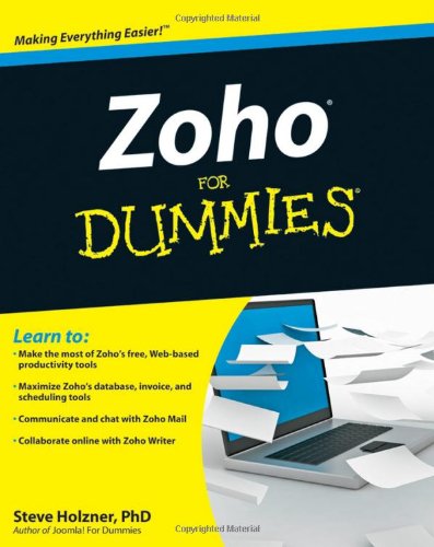 Zoho for Dummies   2009 9780470484548 Front Cover
