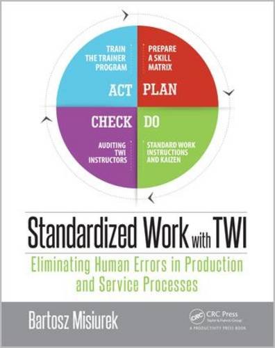 Standardized Work with TWI Eliminating Human Errors in Production and Service Processes  2016 9781498737548 Front Cover