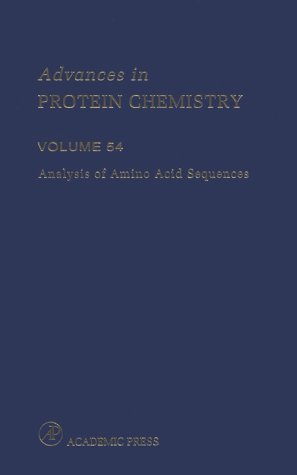 Analysis of Amino Acid Sequences   2000 9780120342549 Front Cover