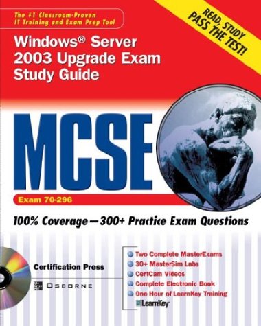 MCSE Windows Server 2003 Upgrade Exam Study Guide : (Exam 70-296)  2003 9780072230550 Front Cover