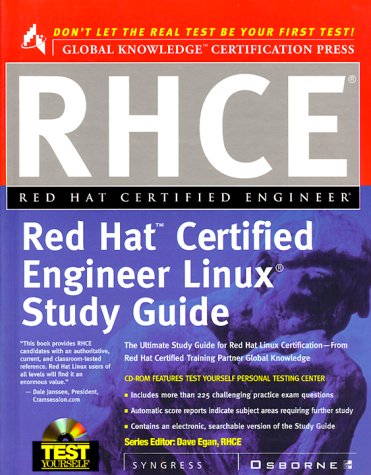 RHCE Red Hat Certified Engineer Linux Study Guide 1st 2000 9780072121551 Front Cover