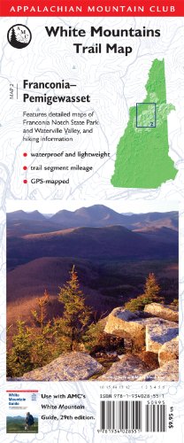 AMC Map: Franconia - Pemigewasset White Mountains Trail Map N/A 9781934028551 Front Cover