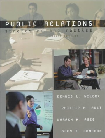 Public Relations Strategies and Tactics 6th 2000 9780321055552 Front Cover