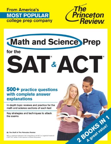 Math and Science Prep for the SAT and ACT 2 Books In 1 1st 9780804124553 Front Cover