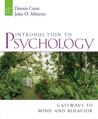 Introduction to Psychology Gateways to Mind and Behavior 11th 2007 9780495091554 Front Cover