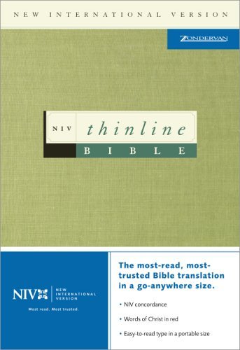 Niv Thinline Bible This Portable, Extra-Thin Edition of the Bible Is Perfect for Use at Home or on the Road  1993 9780310908555 Front Cover